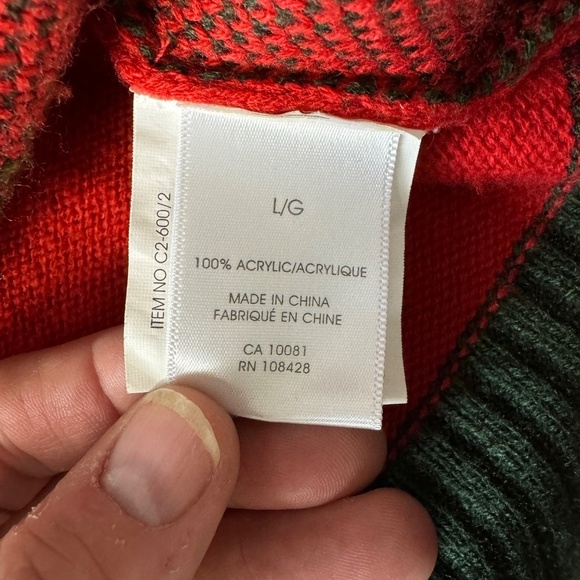 Men's Ugly Christmas Sweater Size Large‎ Holiday Elf - Picture 5 of 11